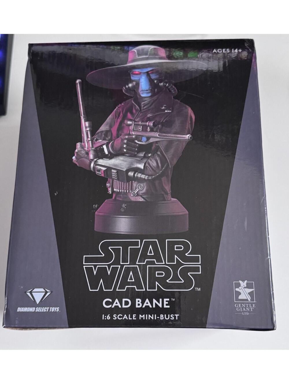 Star Wars CAD Bane 1:6 Scale Mini Bust Star Wars Statue Gentle Giant Diamond